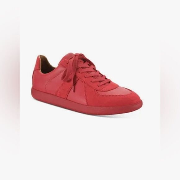 INC Mens Red Padded Harlan Round Toe Platform Lace-Up Athletic Sneakers Shoes - Picture 1 of 3